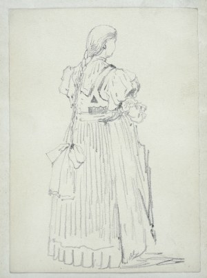 Tadeusz Rybkowski (1848-1926), Postać dziewczyny z warkoczem