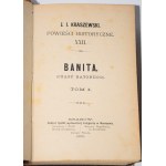 KRASZEWSKI J.I. - Banita (czasy Batorego), 1-3 komplet [w 1 wol.]. Wyd. 1. Kraków 1885.
