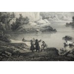 ALBUM WILEŃSKIE ALBUM DE WILNA J. K. WILCZYŃSKIEGO „Widoki Wołynia. Widok brzegów rzeki Teterewu i klasztoru SS. Miłosierdzia w Żytomierzu”. 1848-1849r.