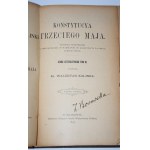 KALINKA Waleryan - Konstytucya Trzeciego Maja. Sejmu Czteroletniego t. 3. Kraków 1896.