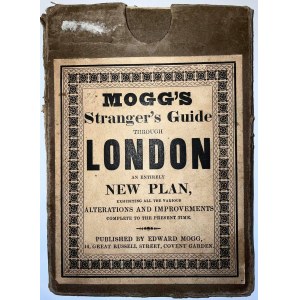 [MAPA LONDYN] MOGG'S STRANGER'S GUIDE THROUGH LONDON...LONDYN 1834-1837