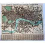 [MAPA LONDYN] MOGG'S STRANGER'S GUIDE THROUGH LONDON...LONDYN 1834-1837