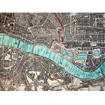 [MAPA LONDYN] MOGG'S STRANGER'S GUIDE THROUGH LONDON...LONDYN 1834-1837