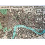 [MAPA LONDYN] MOGG'S STRANGER'S GUIDE THROUGH LONDON...LONDYN 1834-1837