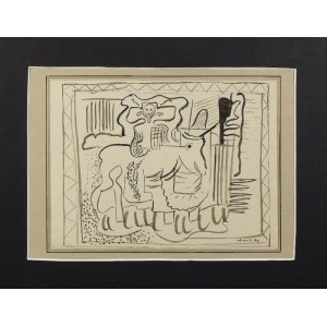Marek WŁODARSKI (1903-1960), Figur bei einem Stier, 1929