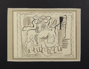 Marek WŁODARSKI (1903-1960), Figure by the bull, 1929