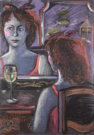 Hanna BAKUŁA (ur. 1950), Portret Joanny Szczepkowskiej, 2006