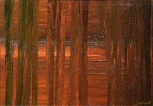 Jan GEPPERT (1929-2017), Zachód słońca jesień, 1977