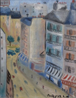 Neznámy maliar, 20. storočie, Ulice Paríža,1937