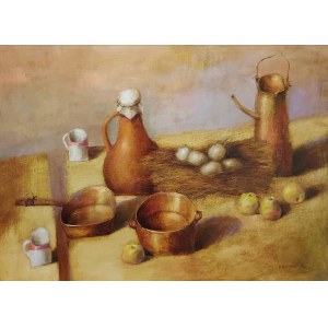 Gennadiy Tishchenko, Still life with bronze jug, 2007