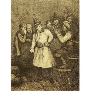 Michał Ichnowski (1857-1915), Spotkanie, 1884, litografia