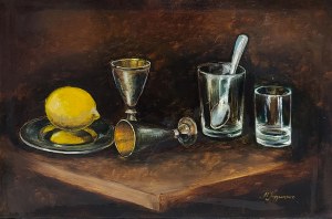M. Kuzmenko, Still life with lemon, 2015