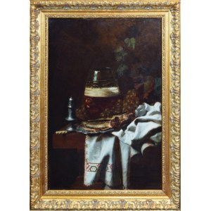 Jerzy Andrzej MNISZECH (1823-1905), Still life with grapes, 1876