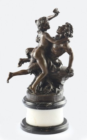 Michel - CLODION CLAUDE (1738-1814) - według, Odurzeni winem - Para bachiczna