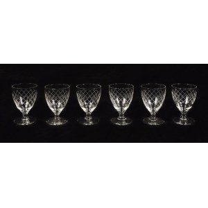 Set of six glasses