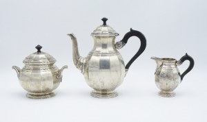 DELHEID FRERES (firma působící od 30. let 19. století - do cca 1980), kávová souprava ve stylu art déco