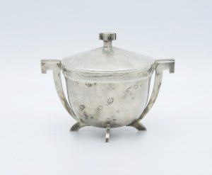 NORBLIN & CO (firm active 1819-1944), design JULIA KEILOWA (1902-1943), Art déco sugar bowl