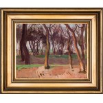 Aleksander Nowakowski (Nowakiwskij) (1872 - 1935), Landscape from Mogiła near Krakow.