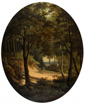 Franciszek Ruśkiewicz (1819-1883), Mountain view, 1866.