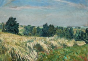 Wojciech Weiss (1875 Leorda na Bukowinie - 1950 Kraków), Landscape - grain