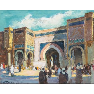 Adolf Behrmann (1876 Tockum près de Riga - 1942 Bialystok), Vue de Meknès, 1934.