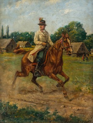 Karol Wierusz-Kowalski (1869 Warszawa - 1953 Poznań), Na zabawę, 1895 r