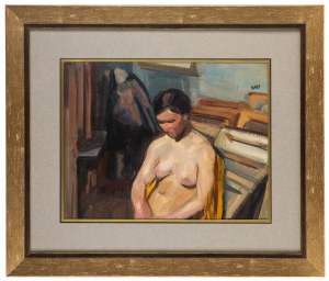 Wojciech Weiss (1875 Leorda na Bukowina - 1950 Krakow), Half-act of a woman