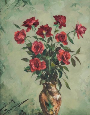 Igor Talwinski (1907 Warsaw - 1983 Paris), Bouquet of red roses