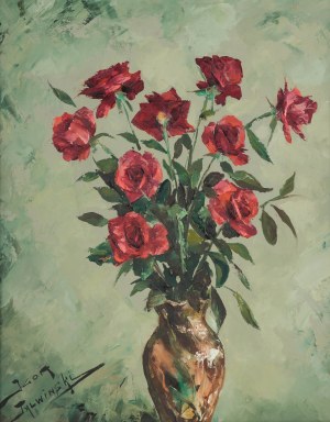 Igor Talwiński (1907 Warszawa - 1983 Paryż), Bukiet czerwonych róż