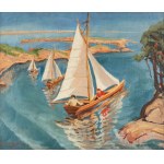 Jadwiga Czarnecka-Lewakowska (1890 Lwów-1972 Warszawa), Pod żaglami, 1935