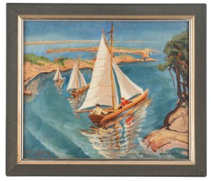 Jadwiga Czarnecka-Lewakowska (1890 Lwów-1972 Warszawa), Pod żaglami, 1935