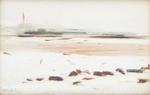 Wojciech Weiss (1875 Leorda na Bukowinie - 1950 Krakow), Winter Landscape