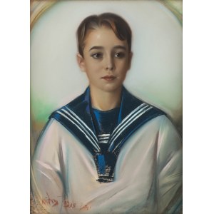 Józef Kidoń (1890 Rudzica - 1968 Warszawa), Portret chłopca, 1938 r.