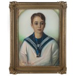 Józef Kidoń (1890 Rudzica - 1968 Warszawa), Portret chłopca, 1938 r.