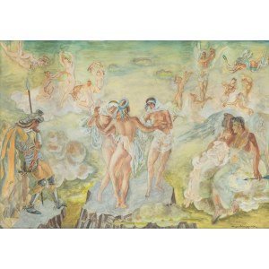 Maja Berezowska (1893 Baranowicze-1978 Warschau), Mythologische Szene, 1959.