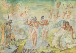 Maja Berezowska (1893 Baranowicze-1978 Warszawa), Scena mitologiczna, 1959 r.