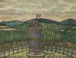 Nikifor Krynicki (1895 Krynica Zdrój - 1968 Folusz), Wieża widokowa, l.60 XX w.
