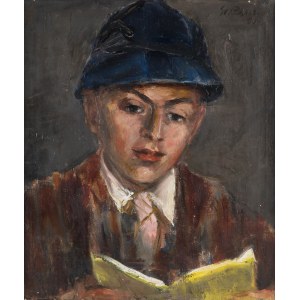 Stanisław Chlebowski (1890 Braniewo - 1969 Gdańsk), Czytający chłopiec, 1936 r.