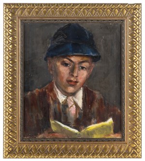 Stanisław Chlebowski (1890 Braniewo - 1969 Gdańsk), Czytający chłopiec, 1936 r.