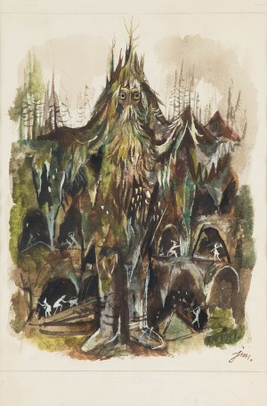 Jan Marcin Szancer (1902 Kraków-1973 Warsaw), Illustration for the book 