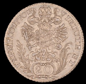 Czech Republic. 20 Kreuzer 1770 C Prague Silver