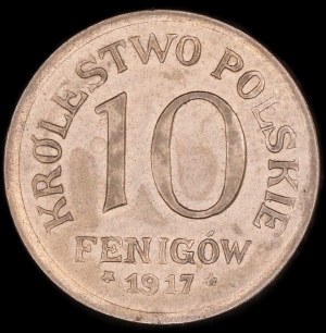 Poland. 10 Fenigow 1917 Stuttgart