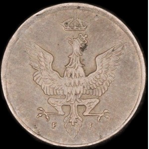 Poland. 5 Fenigow 1917 Stuttgart