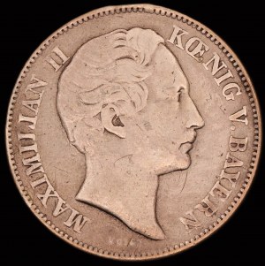 Germany. Bavaria 1/2 Gulden 1864 Silver