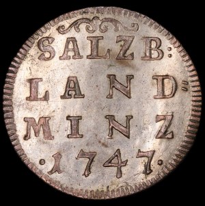 Austria. RDR 4 Kreuzer Salzburg 1747 Andreas Jakob von Dietrichstein Srebro