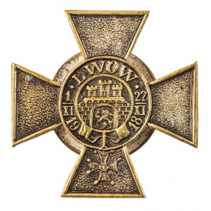 KRZYŻ OBROŃCY LWOWA, wersja z krzyżem Virtuti Militari