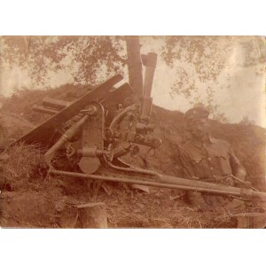 092-03.       ALEKSANDER JAR WINIARSKI PRZY ARMATCE SZYBKOSTRZELNEj 37 mm, Siłowiczana, 1916