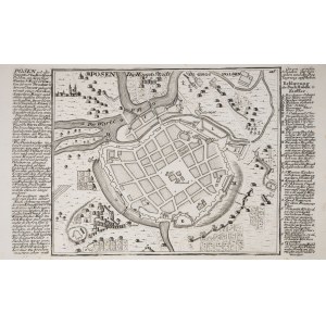 PLAN POZNANIA, Gabriel Bodenehr, Augsburg, 1709