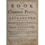 THE BOOK OF COMMON PRAYER (Modlitewnik powszechny), Londyn, John Baskett, 1717