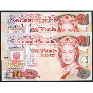 Gibraltar. 10 Pounds 2006 Consecutive Pair